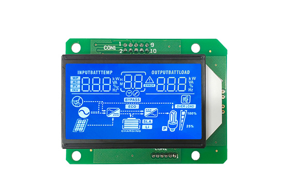 為什麼太陽逆變器/UPS設備使用片段LCD顯示器？