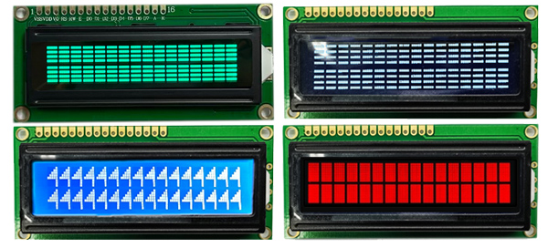 16x2 字元 LCD 顯示器有多少種顏色可供選擇？